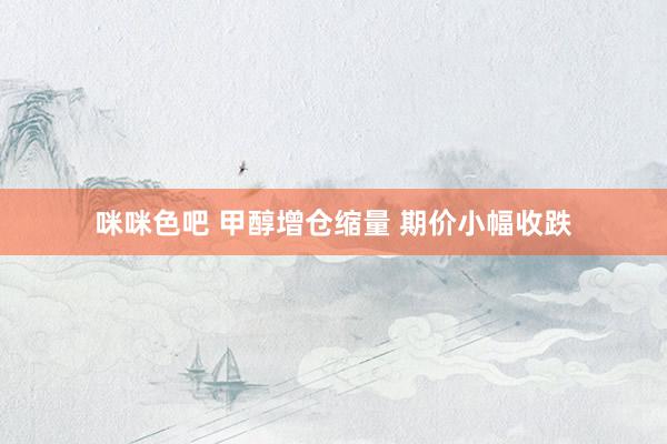 咪咪色吧 甲醇增仓缩量 期价小幅收跌