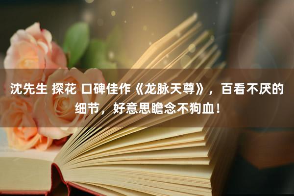沈先生 探花 口碑佳作《龙脉天尊》，百看不厌的细节，好意思瞻念不狗血！